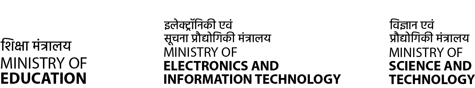 Ministry of Education, Ministry of Electronics and Information Technology, Ministry of Science and Technology